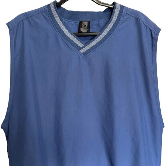 Nike Men’s Golf Vest Pullover Windbreaker V Neck Sleeveless Blue Size XL - Picture 2 of 9